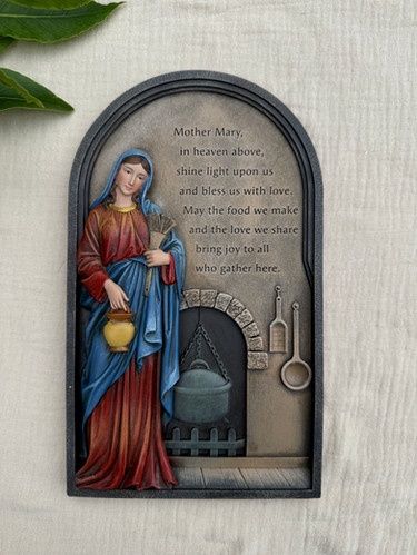 23.5cm/9.25" Kitchen Madonna Wall Plaque