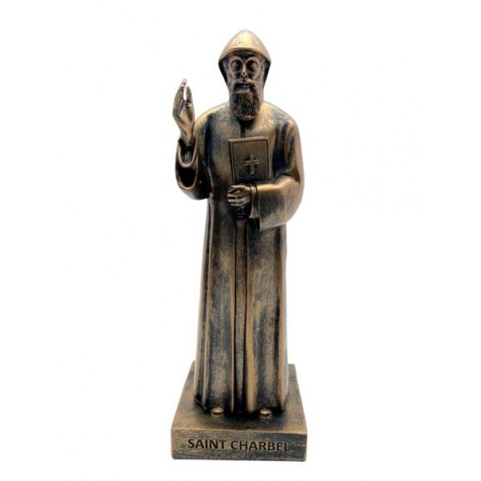22CM ST CHARBEL, Colour: BRONZE