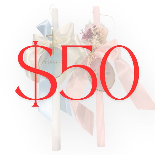 OLOL Palm Sunday Candles 2026, Price: $50 -  Square Large Acrylic