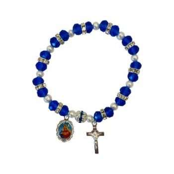 Bracelet, Colour: Silver/Blue