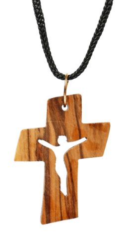 Charm Cross in Card Olive Wood