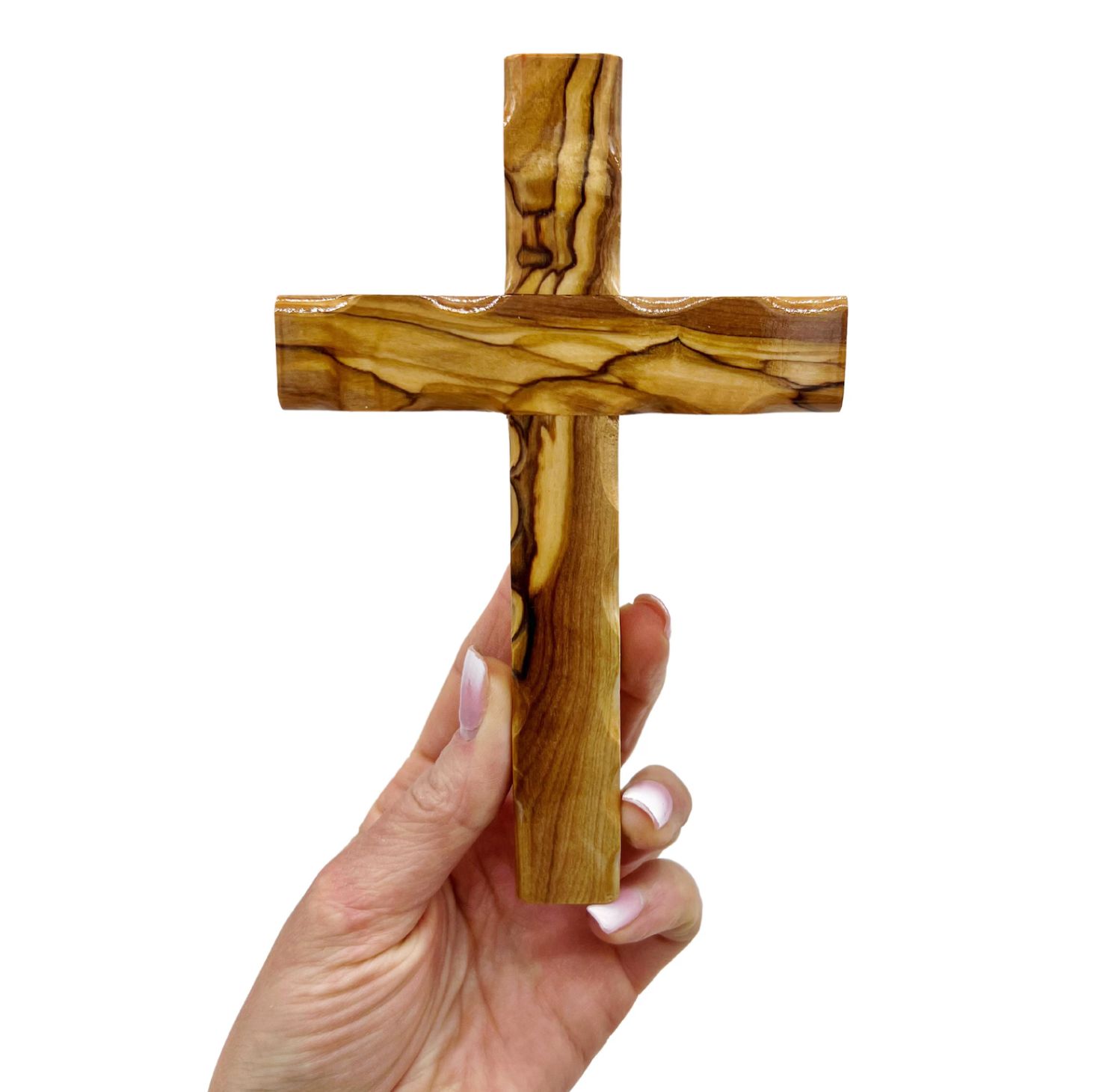 Holy land wood cross (solid wood) 25cm