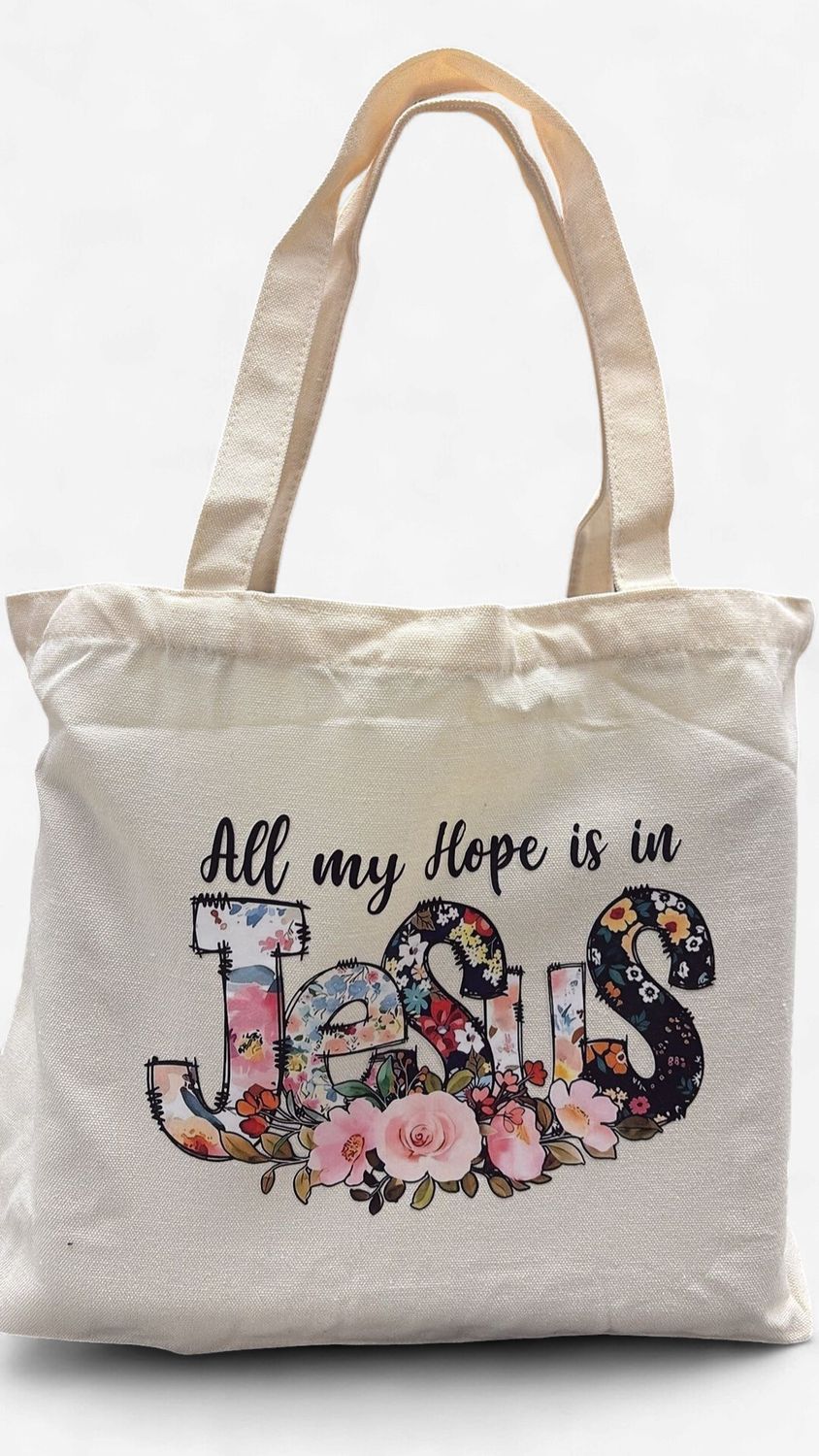 Assorted Calico Bags with Bible Verse