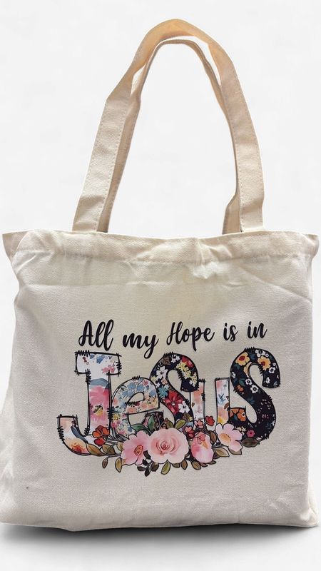 Assorted Calico Bags with Bible Verse