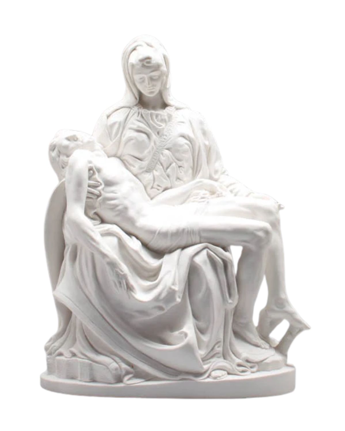 White Pieta Statue 19cm