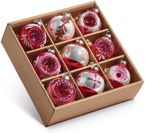 Box of 9 - 2.5" Vintage Ornament