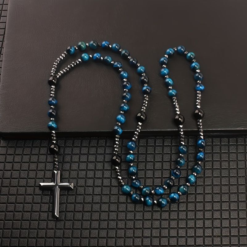 Natural Stone Tiger Eye Rosary