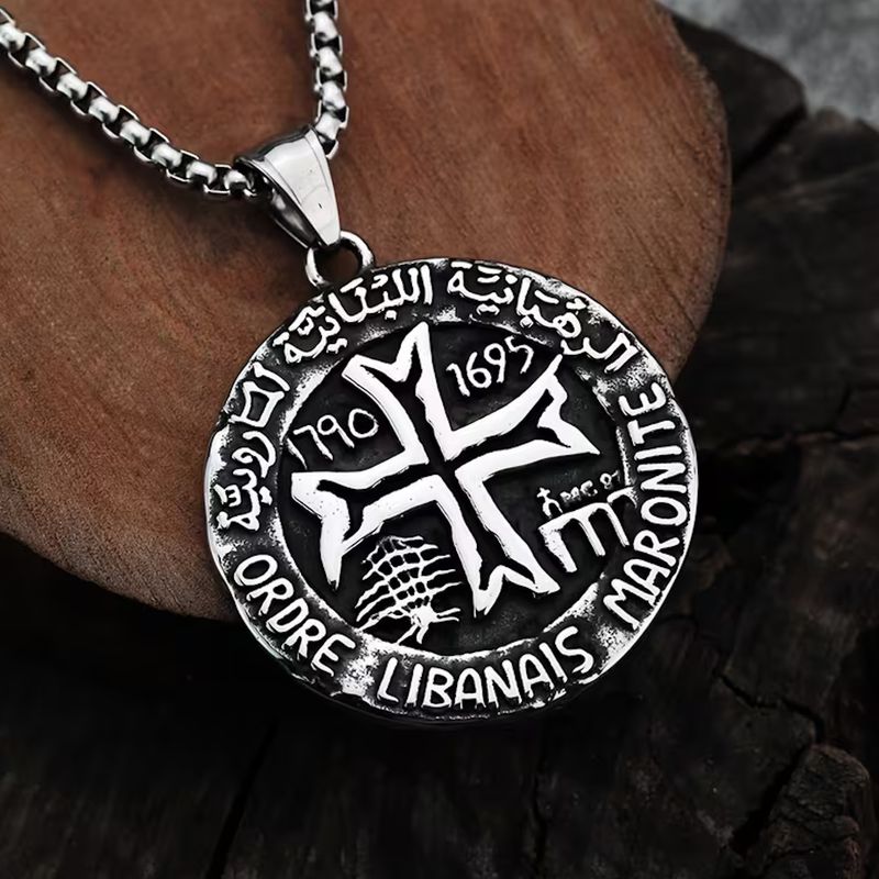Stainless Steel Saint Charbel Necklace