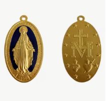 Extra Large Miraculous Medals 8.89cm, Colour: Gold