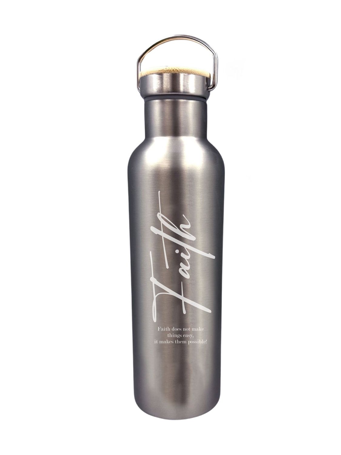 Water Bottle Stainless Steel - Faith - 750ml
