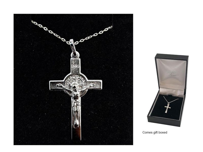 St Benedict Crucifix &amp; Chain - 37mm