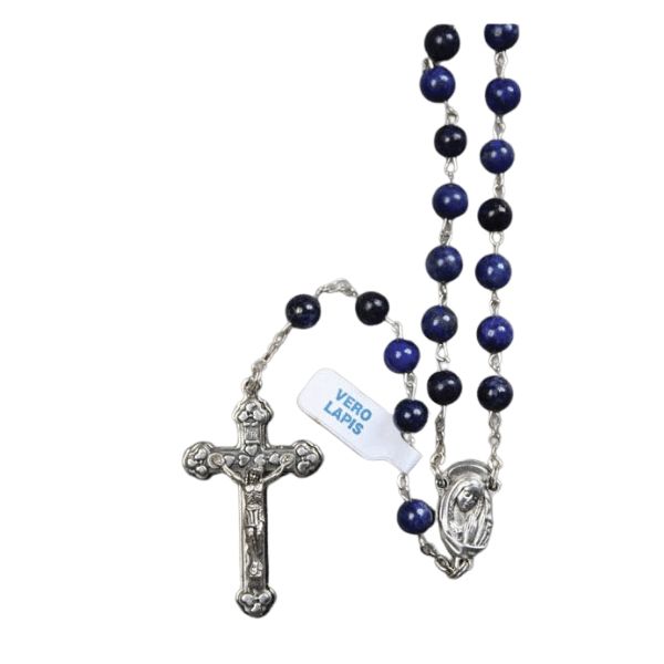 Precious Stone Lapis Rosary