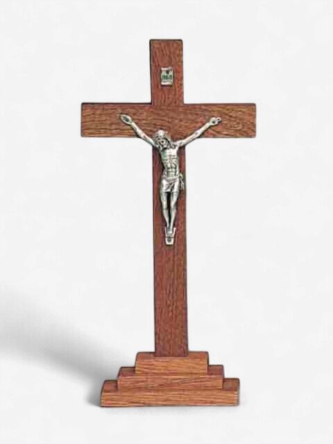 Standing Wood Crucifix - 230 x 110mm