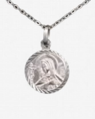 St Rita Silver Medal 925