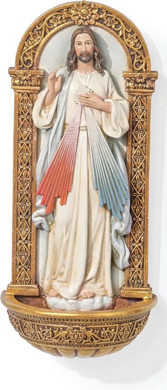 18cm Divine Mercy Holy Water Font