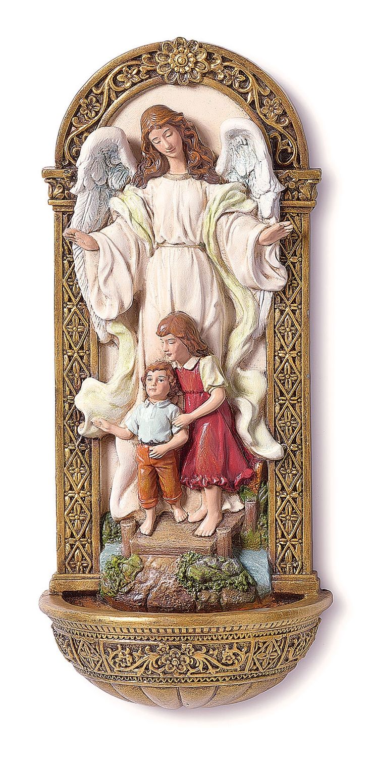 18cm/7.08" Guardian Angel Water Font