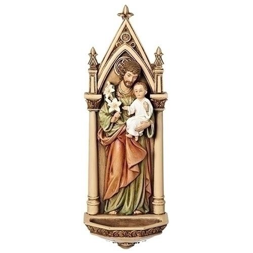 Holy Water Fonts - 7.75" St Joseph