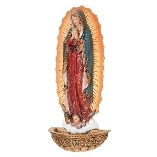 19cm/7.5" Our Lady of Guadalupe Water Font