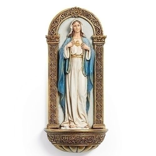 18cm/7" Immaculate Heart Holy Water Font