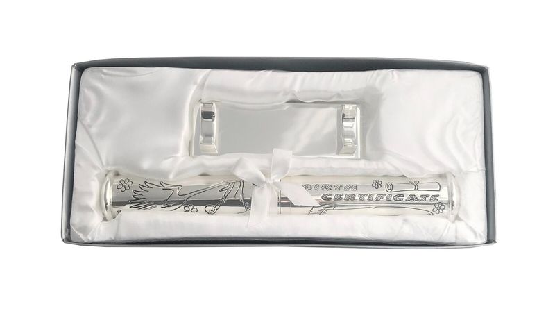 Birth Certificate Holder With Stand