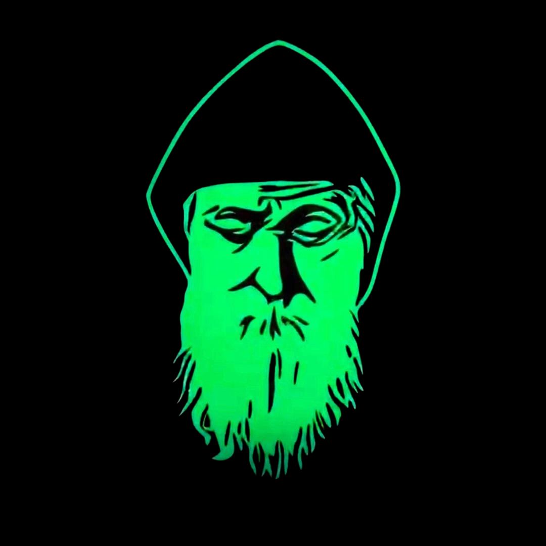 Glow in the Dark Vinyl Car Stickers, Style: St Charbel