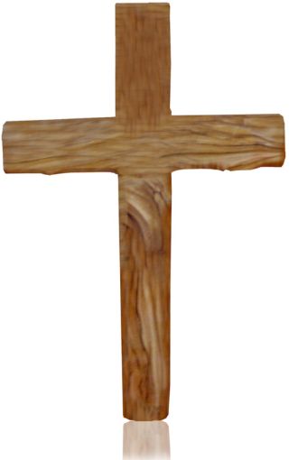 Holy Land Solid Wood Cross