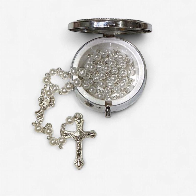 First Holy Communion Rosary with Keepsake Case