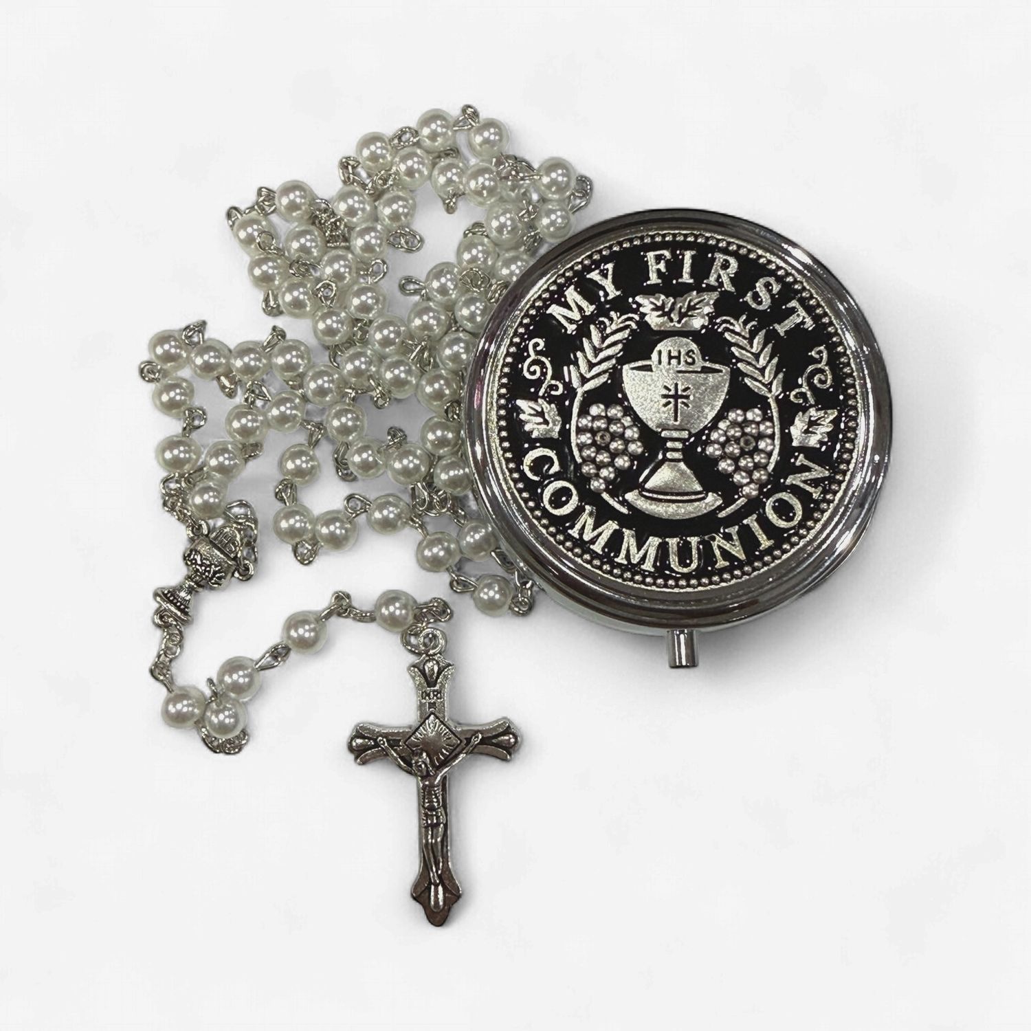 First Holy Communion Rosary with Keepsake Case