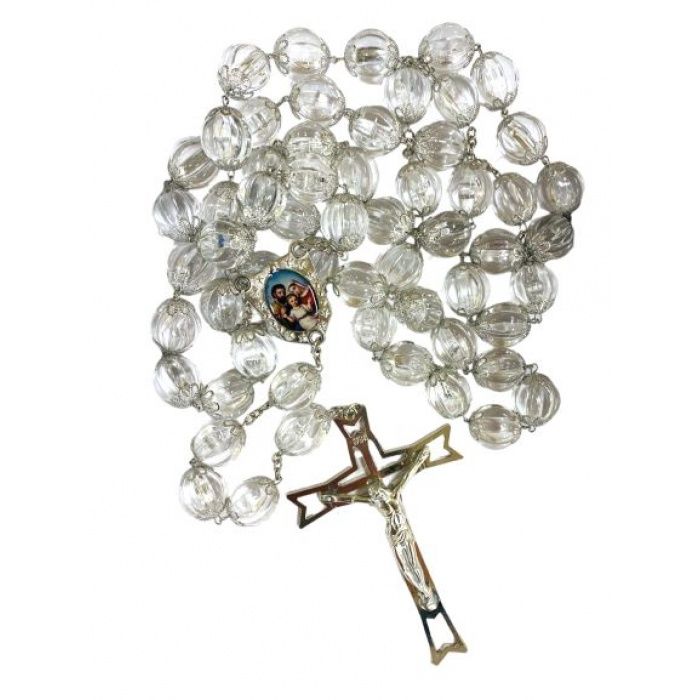 128CM WALL ROSARY - SILVER