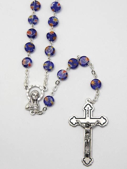 Rosary Murano Glass Look - 7mm Beads