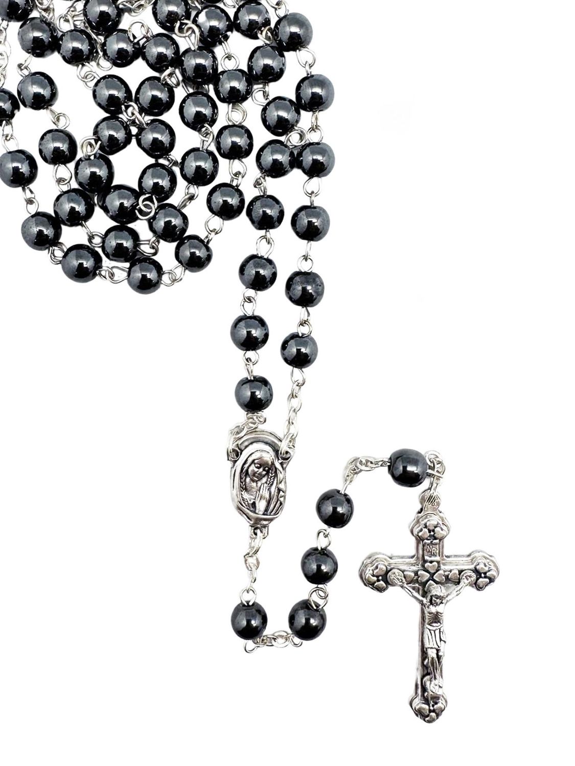 Rosary Genuine Hematite (Iron Ore) - 6mm Beads