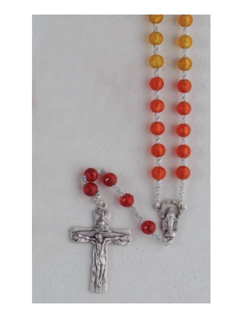 Rosary Plastic Multi Coloured - 6mm Beads