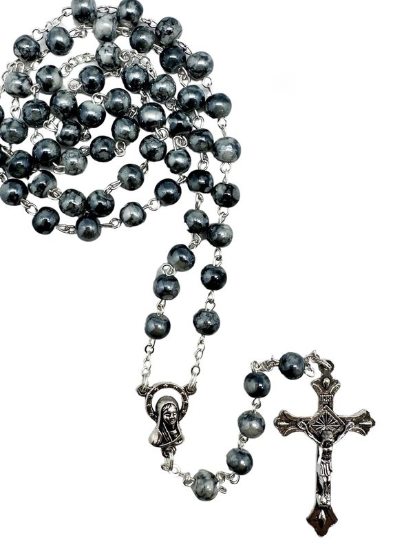 Glass Ceramic Look Rosary