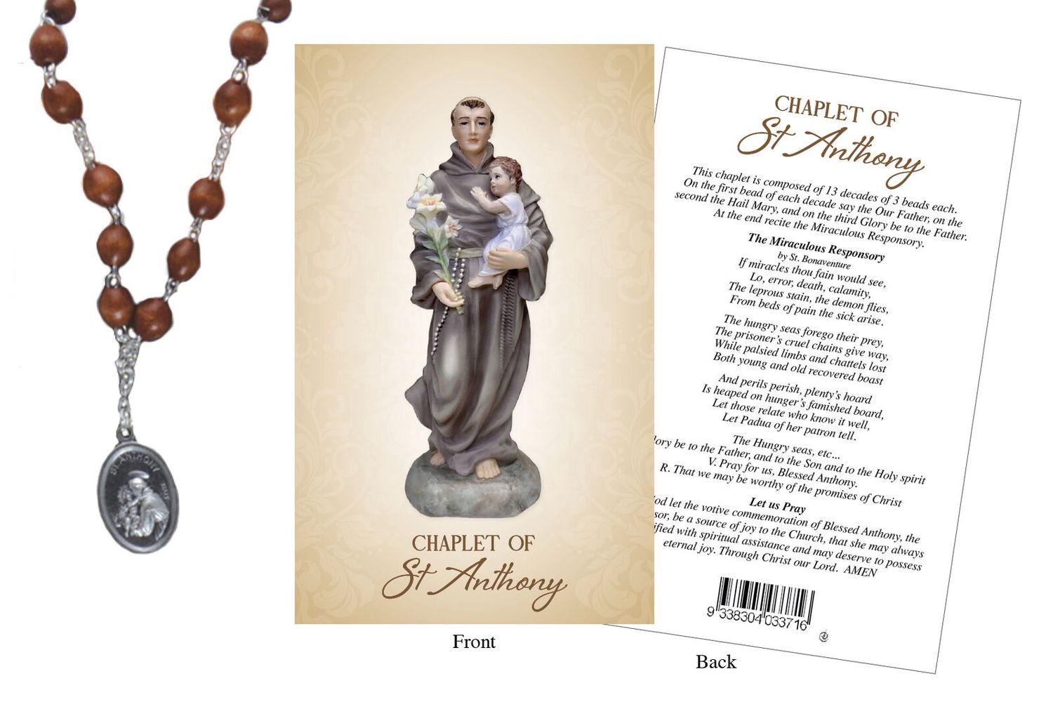 Rosary Chaplet St Anthony - 5mm Beads