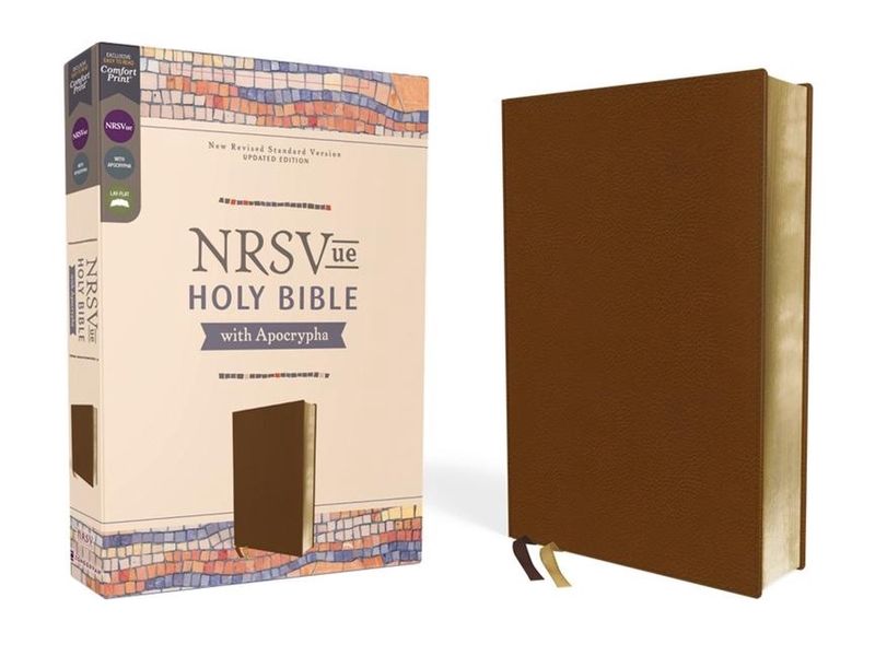 Nrsvue, Holy Bible with ­Apocrypha, Leathersoft, ­Brown, Comfort Print