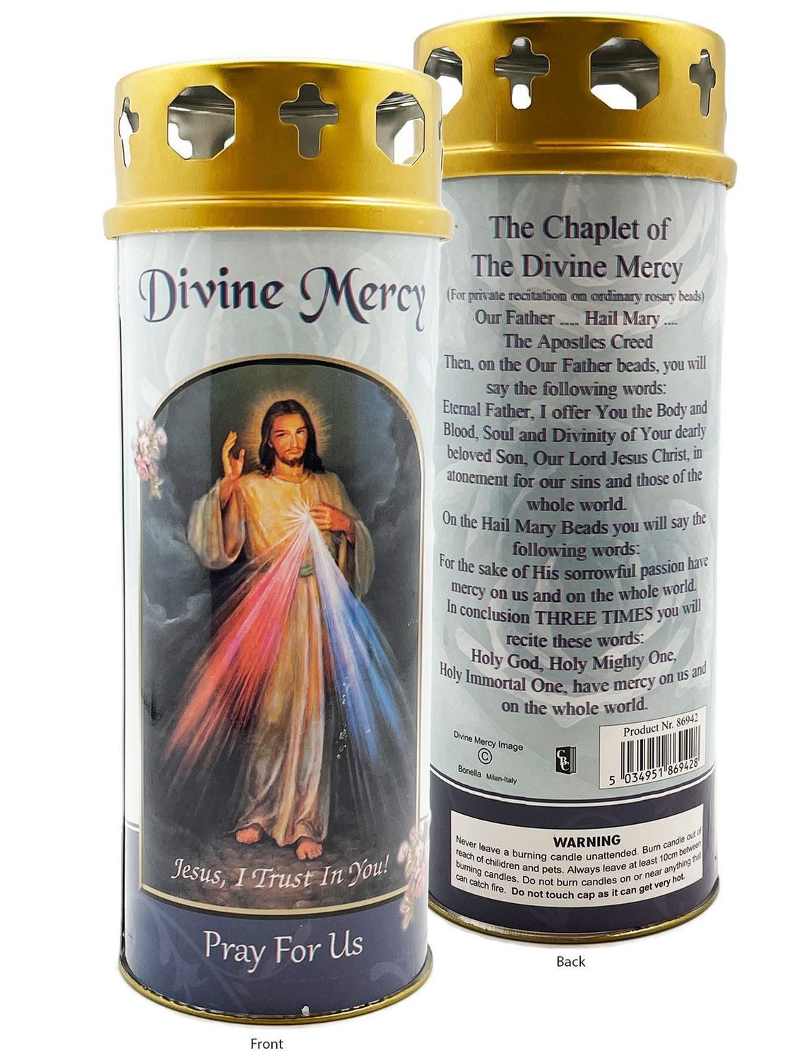 Devotional Candle - Divine Mercy