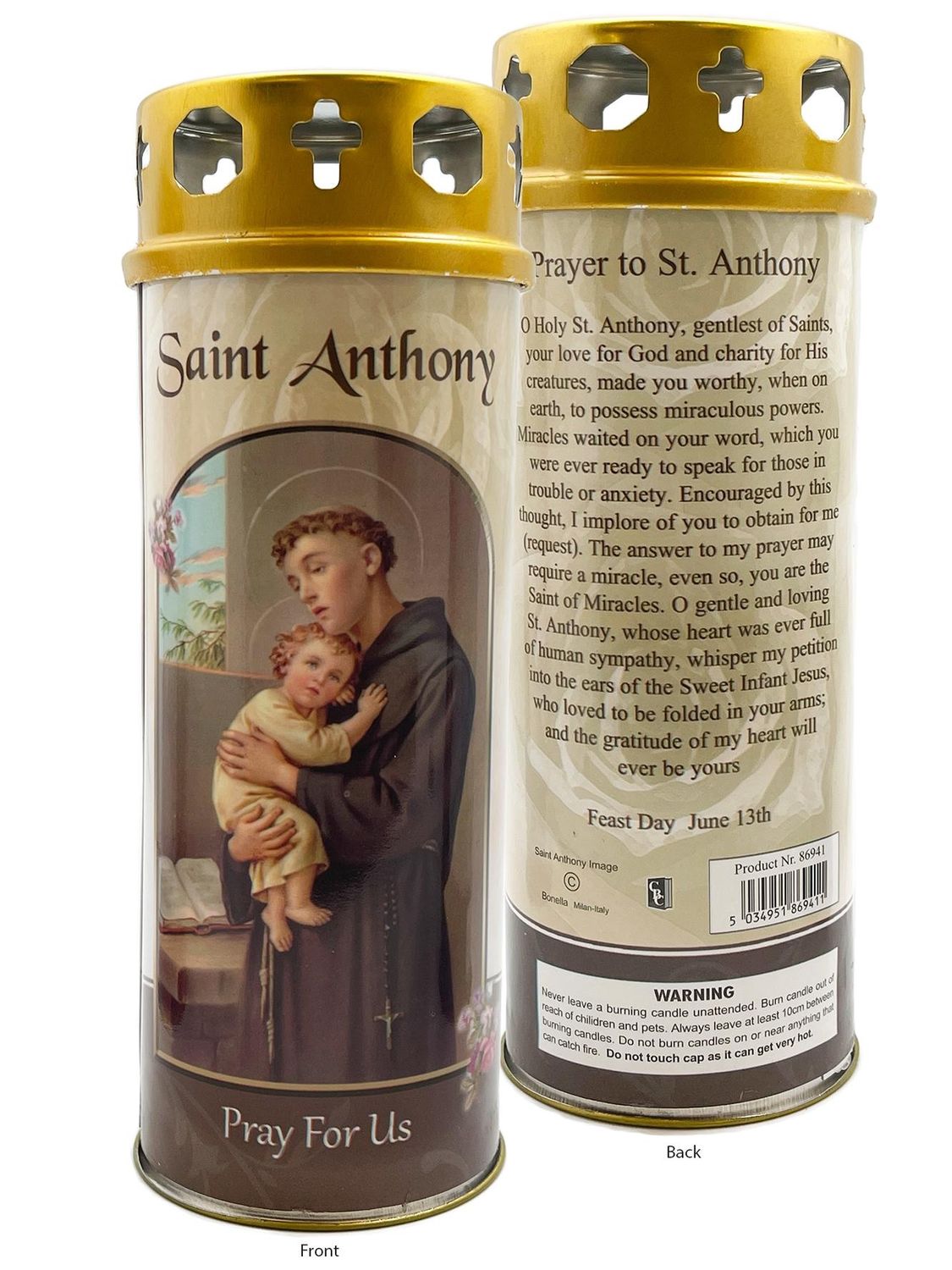 Devotional Candle - St Anthony