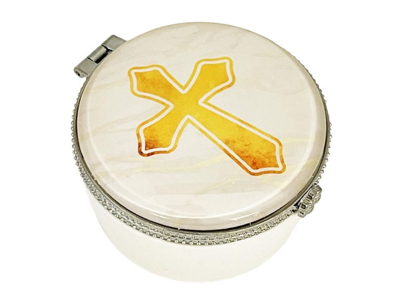 Porcelain Box with Cross