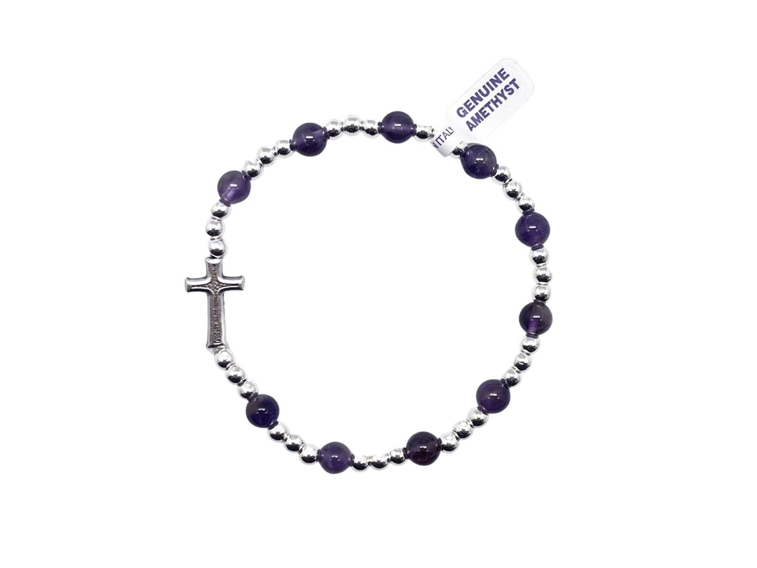 Amethyst Rosary Bracelet