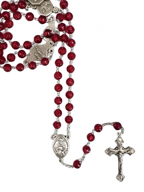 Plastic Rosary Round Bead