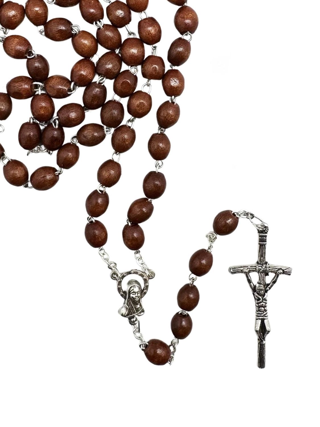 Franciscan Seven Decades Wood Rosary, Colour: Brown