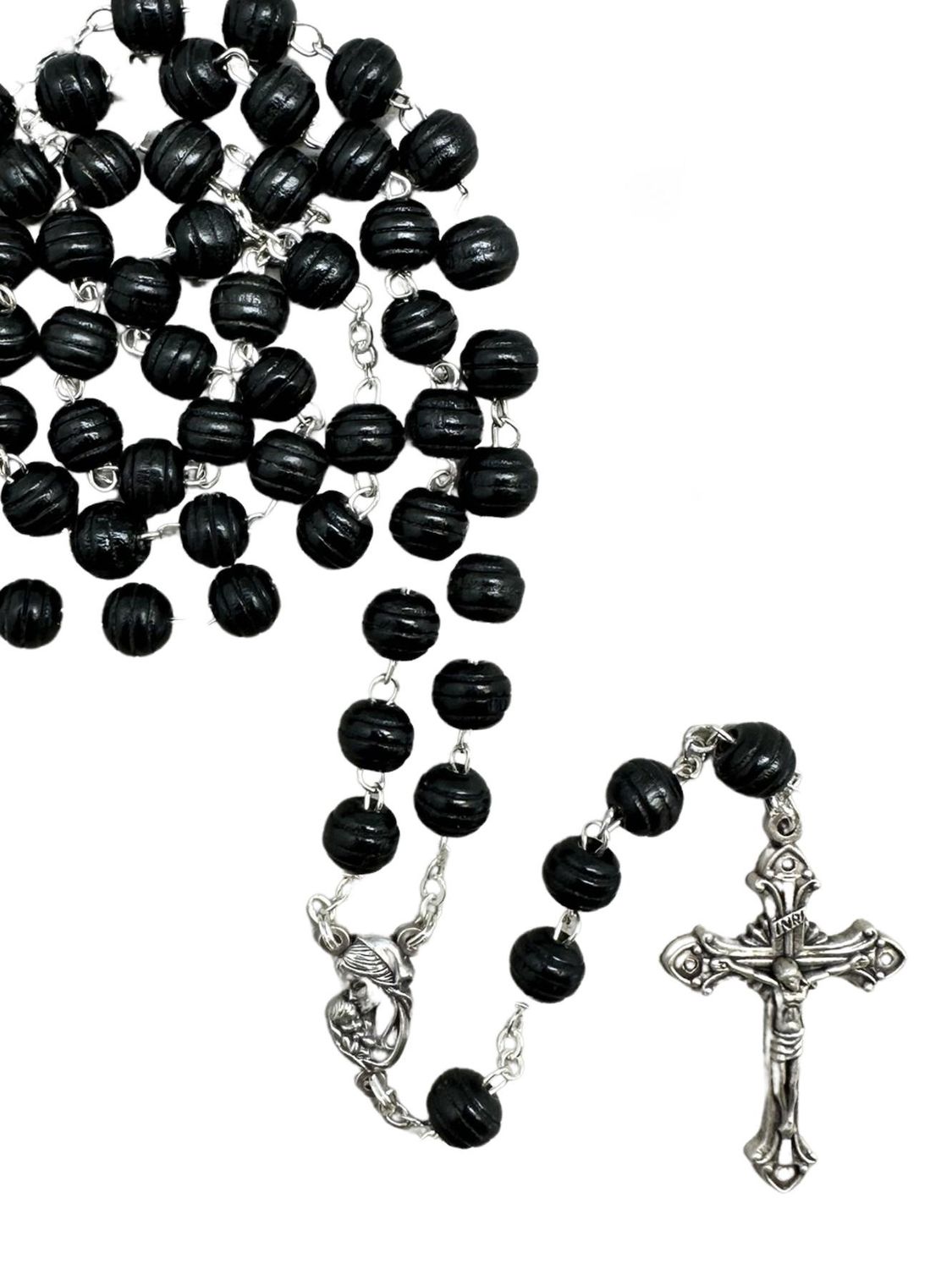 Carpino Wood Rosary Black