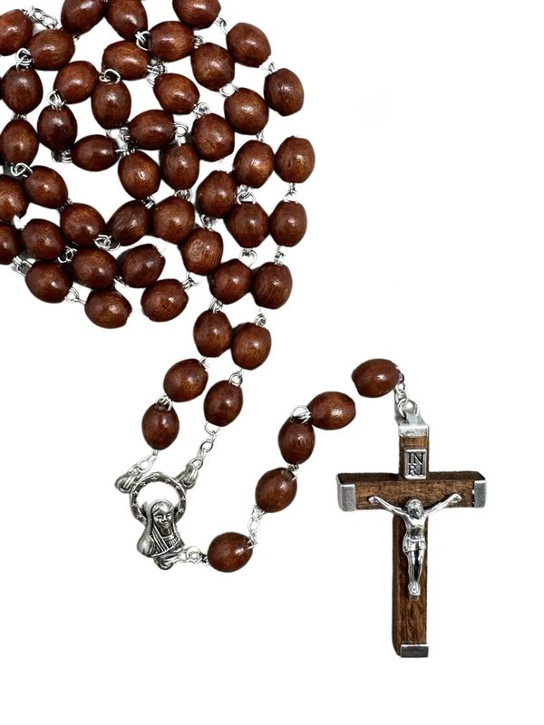 Wood Rosary Brown
