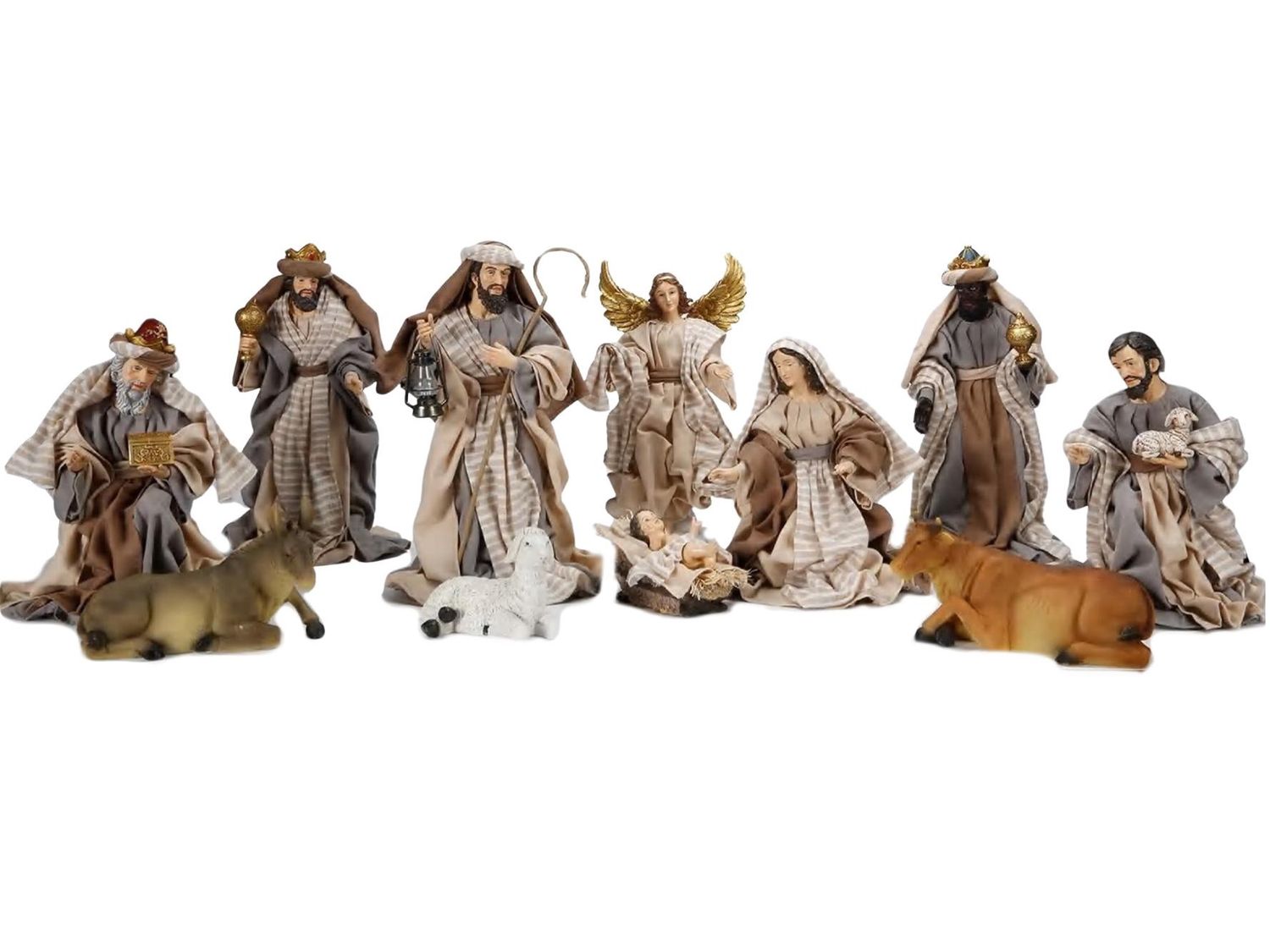 FABRIC NATIVITY SET - 11PCS 200MM