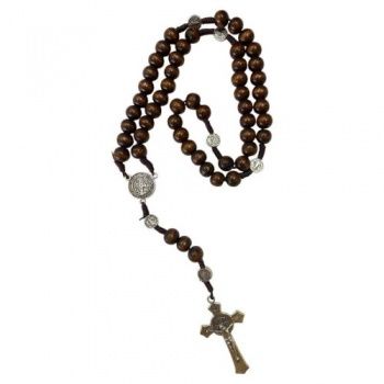 55cm Dark Wooden Rosary