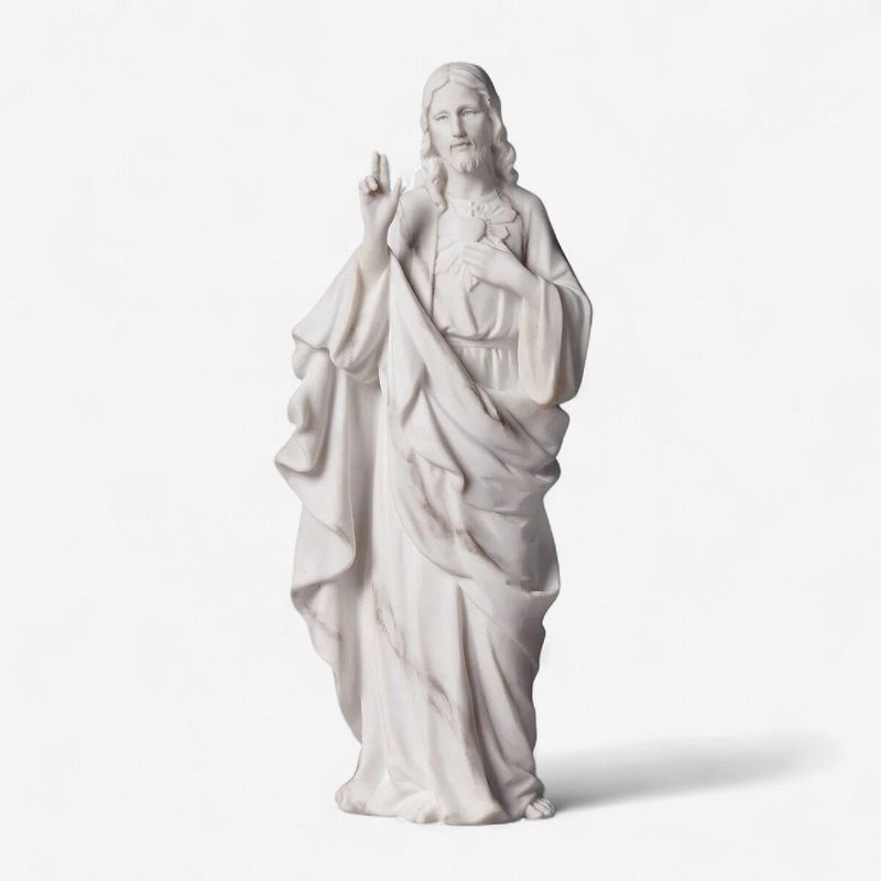 20.3cm/8" Marble Sacred Heart of Jesus