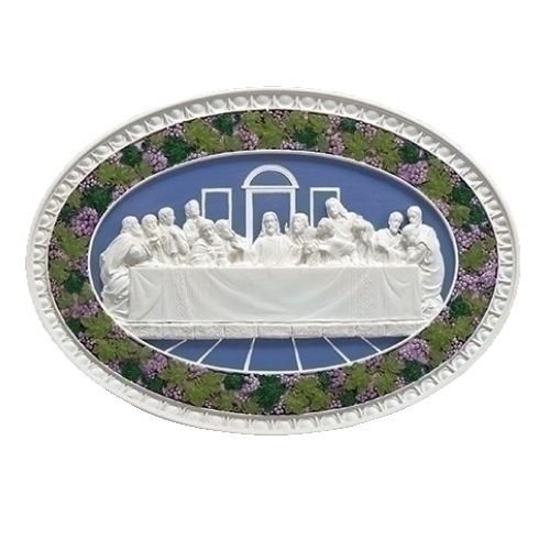 22cm/8.75" Last Supper Wall Plaque