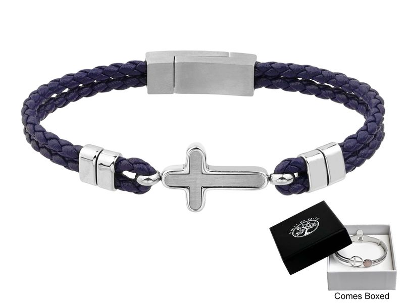 Leather Bracelet With Cross