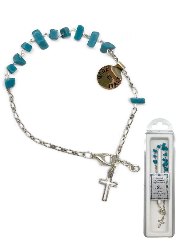 Lapis Rosary Bracelet