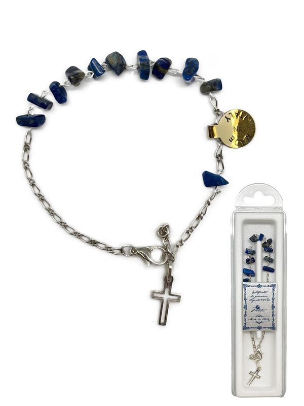 Lapis Rosary Bracelet